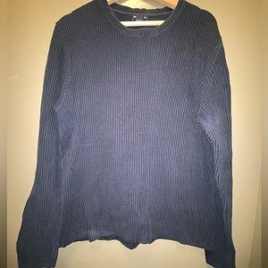 GAP navy blue cotton ribbed sweater